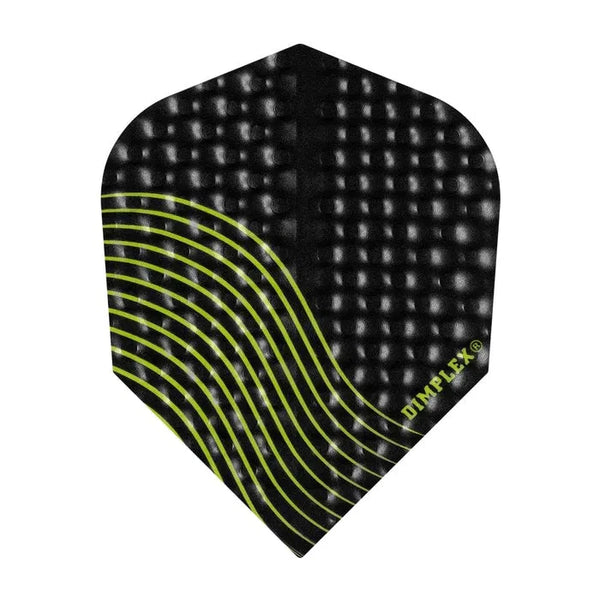 Harrows Dimplex Standard Green Wave Flights-1-Premier Darts