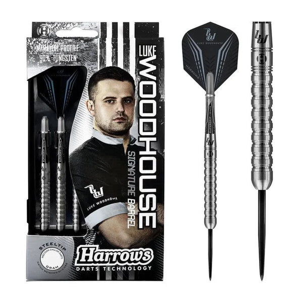 Harrows Luke Woodhouse 90% Tungsten Steel Tip Darts-1-21 GRAM-Premier Darts