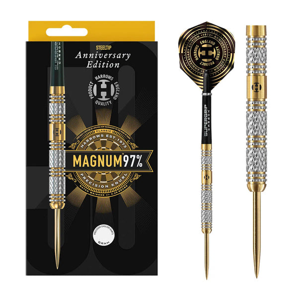 Harrows Magnum Anniversary Edition 97% Tungsten Steel Tip Darts-1-21 GRAM-Premier Darts