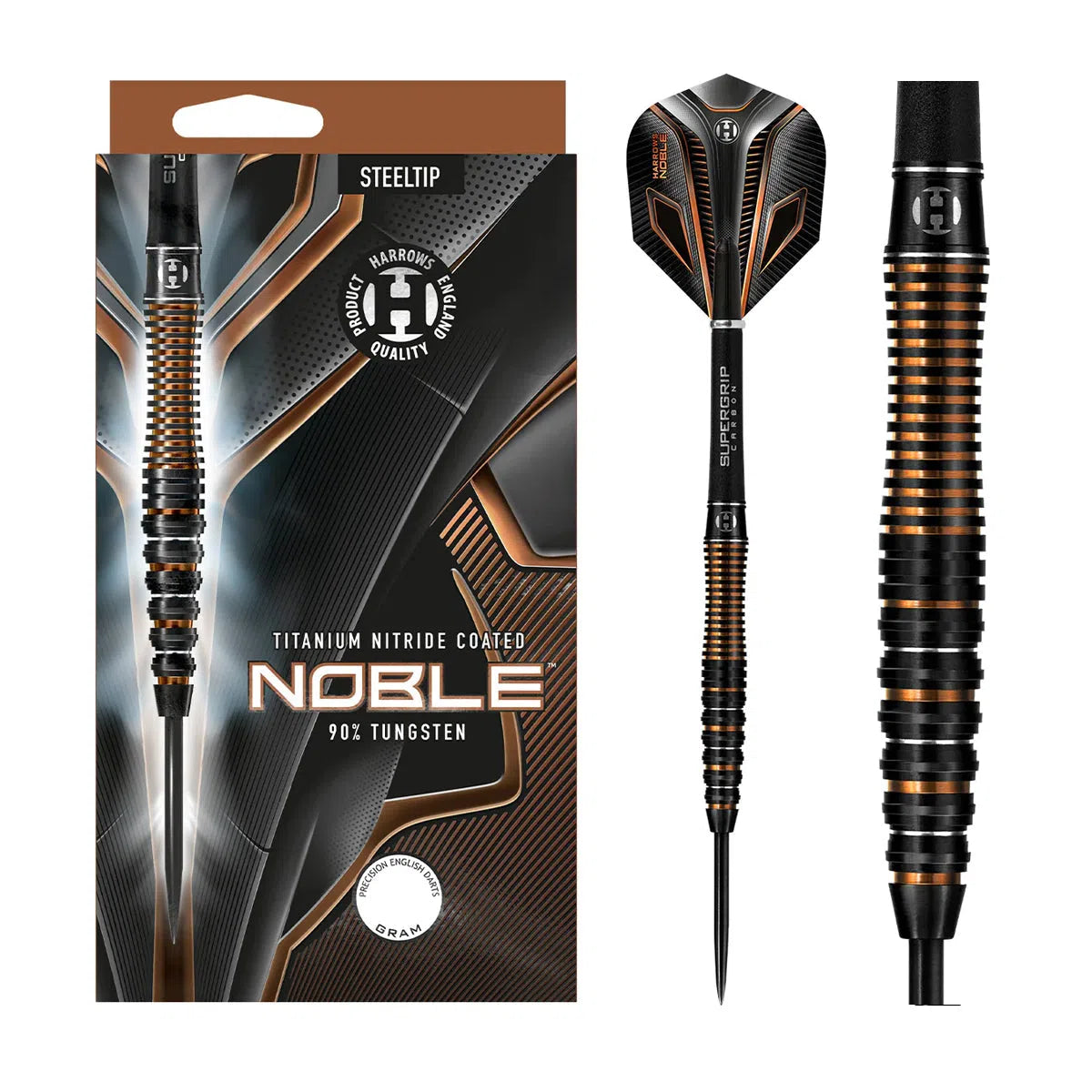Harrows Noble 90% Tungsten Steel Tip Darts