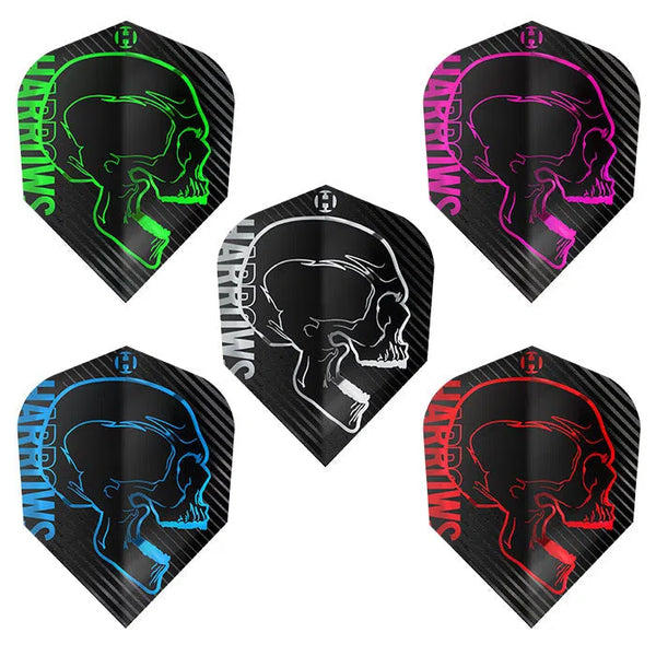 Harrows Rage Standard Flights-1-Aqua-Premier Darts