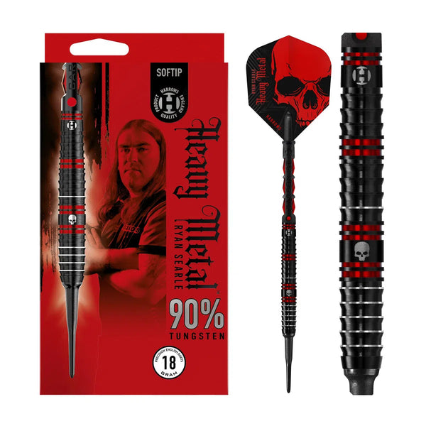 Harrows Ryan Searle 90% Tungsten Soft Tip Darts-1-18 GRAM-Premier Darts