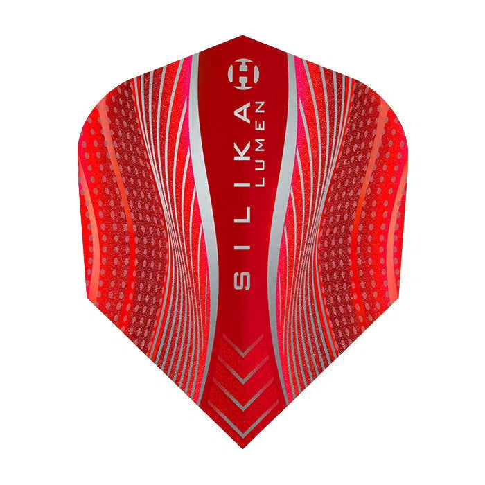 Harrows Silika Lumen Flights-11-Red-No.6-Premier Darts