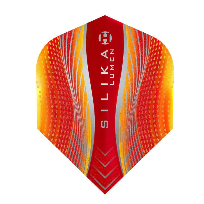 Harrows Silika Lumen Flights-14-Orange Red-No.6-Premier Darts