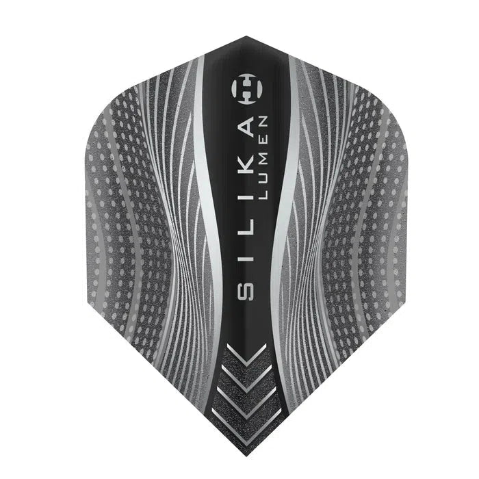 Harrows Silika Lumen Flights-16-Black-No.6-Premier Darts
