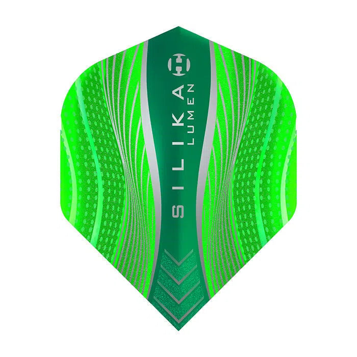Harrows Silika Lumen Flights-4-Green-No.2-Premier Darts