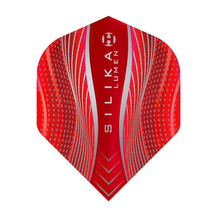 Harrows Silika Lumen Flights-6-Red-No.2-Premier Darts