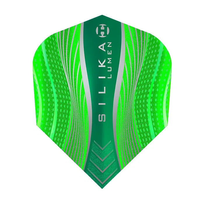 Harrows Silika Lumen Flights-9-Green-No.6-Premier Darts
