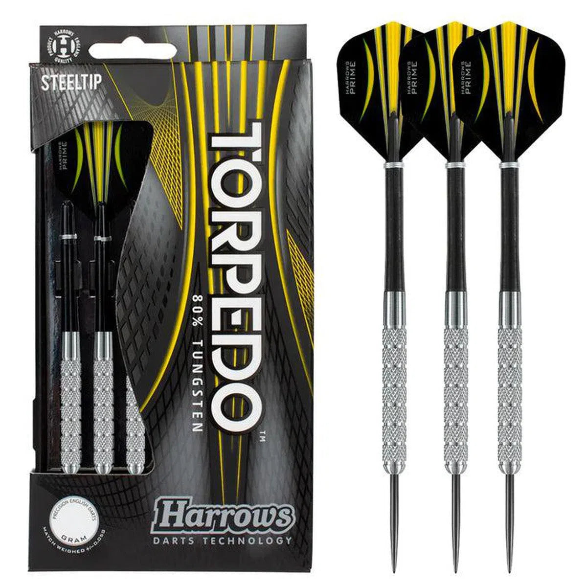 Harrows Torpedo 80% Tungsten Steel Tip Darts