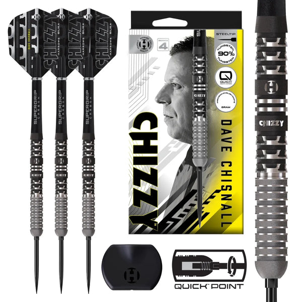 Harrows Chizzy Series 4 QP 90% Tungsten Steel Tip Darts-1-22 GRAM-Premier Darts
