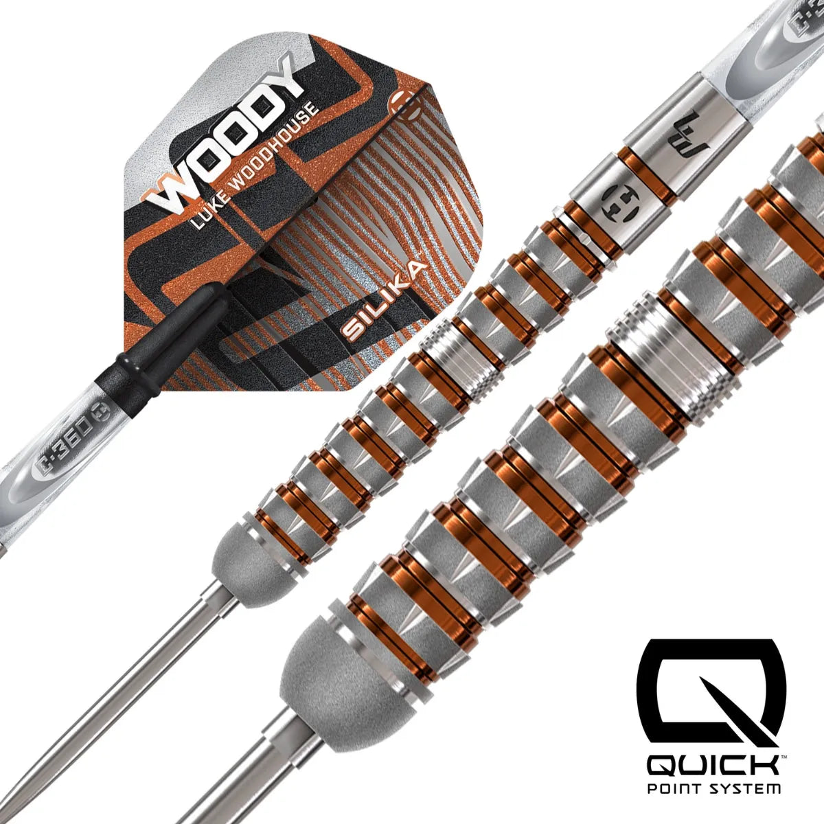 Harrows Luke Woodhouse Series 3 QP 90% Tungsten Steel Tip Darts