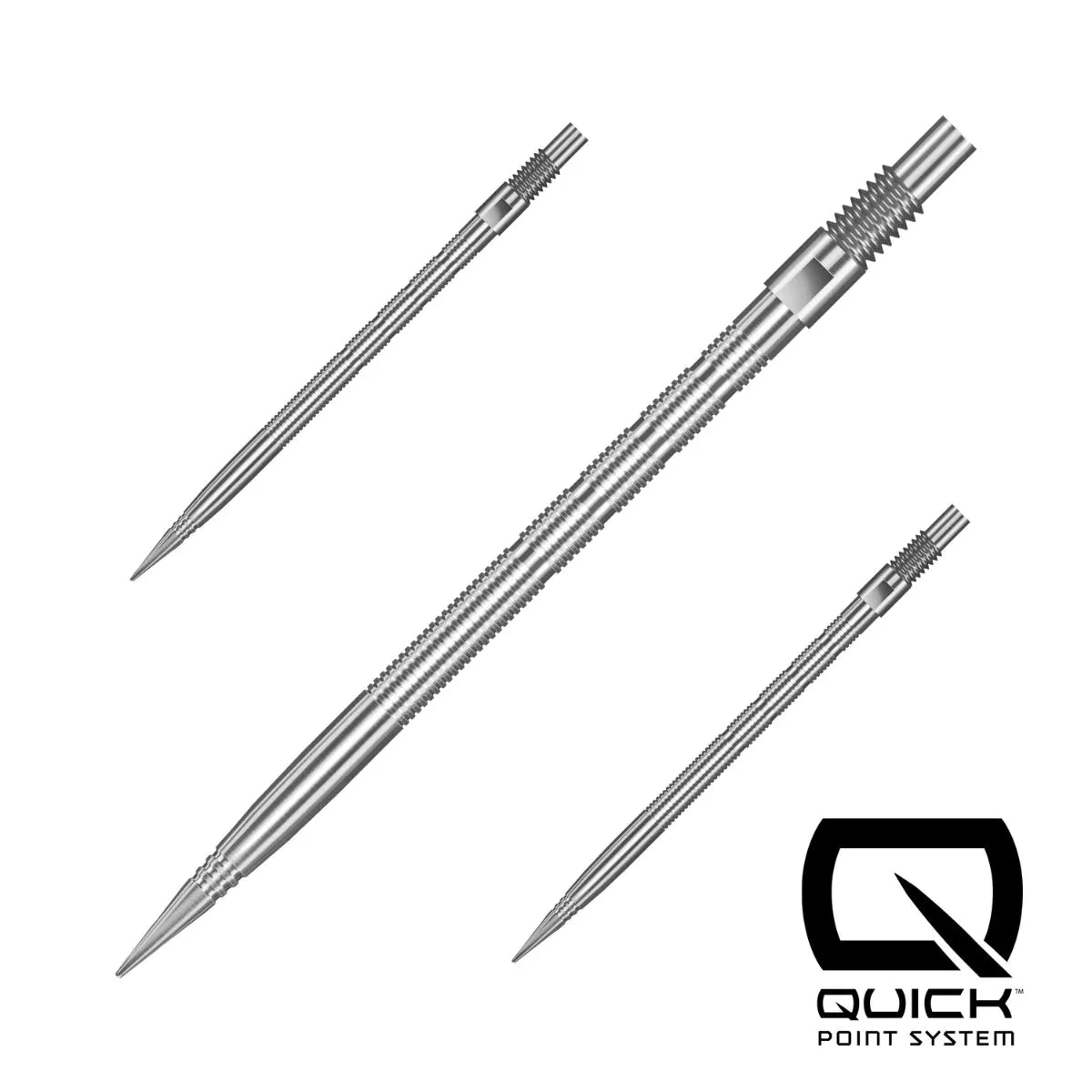 Harrows Micro Grip Quick Points-15-Silver-40mm-Premier Darts