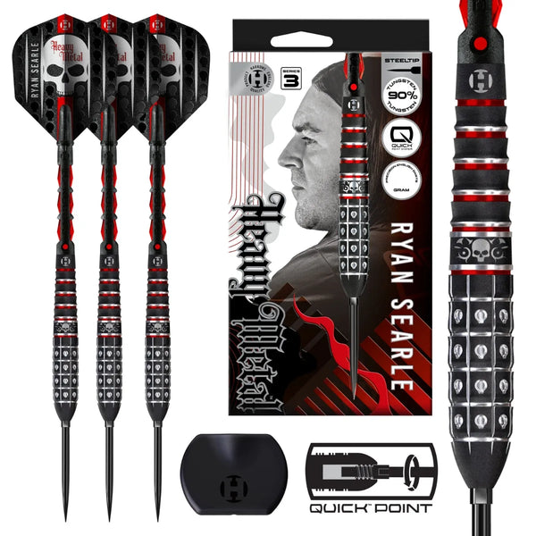 Harrows Ryan Searle Series 3 QP 90% Tungsten Steel Tip Darts-1-22 GRAM-Premier Darts
