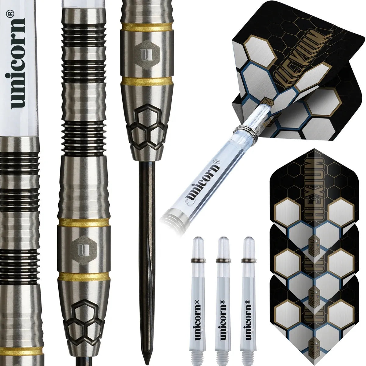Unicorn Hexium Style 01 90% Tungsten Steel Tip Darts