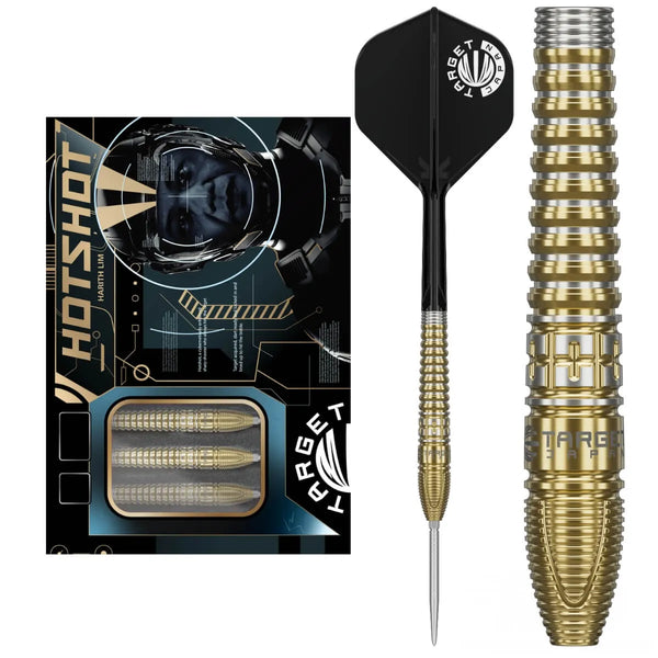Target Japan Hot Shot Harith Lim G3 90% Tungsten Steel Tip Darts-1-23 GRAM-Premier Darts