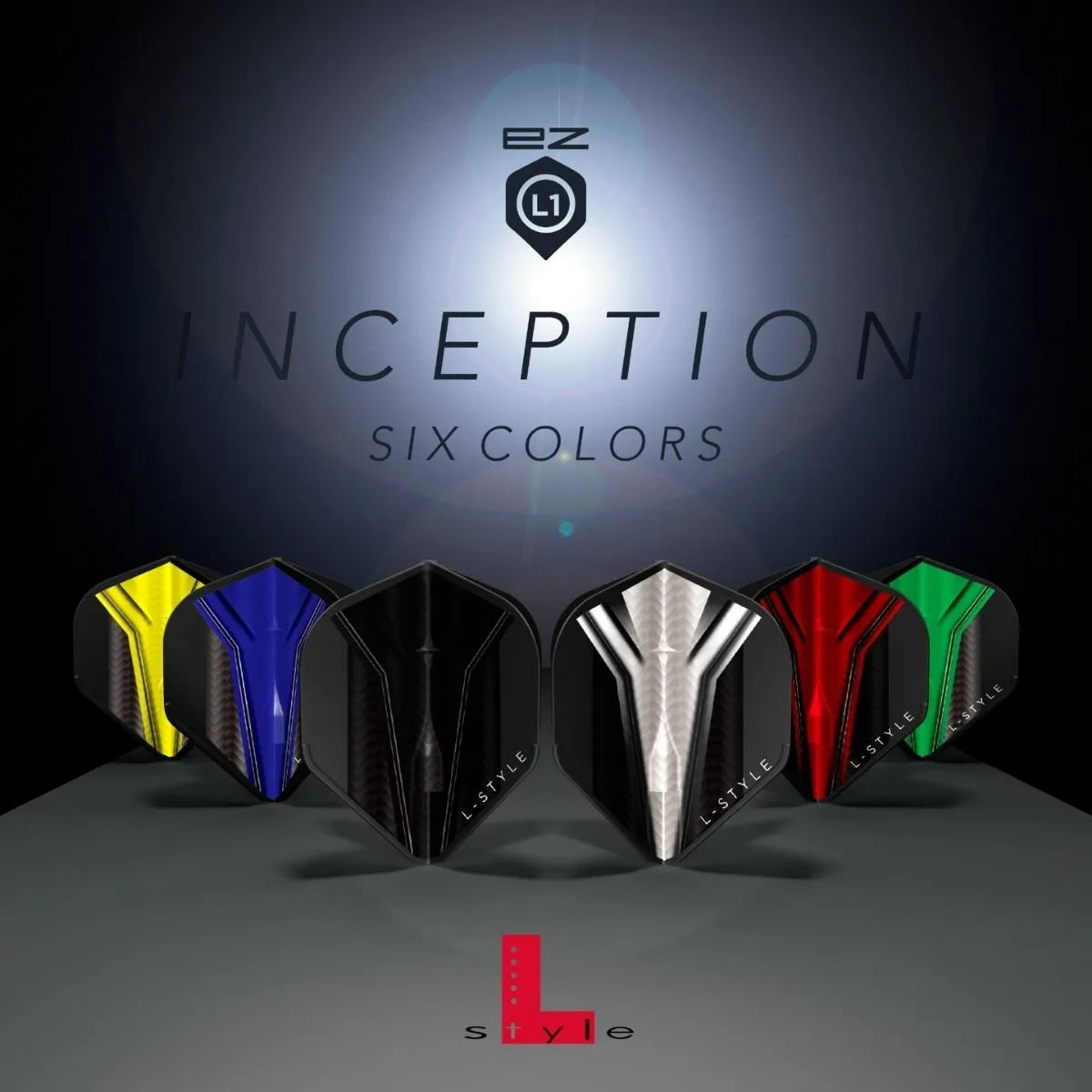 L-Style Darts L-Flight EZ L1 Inception Red Flights-4-Premier Darts