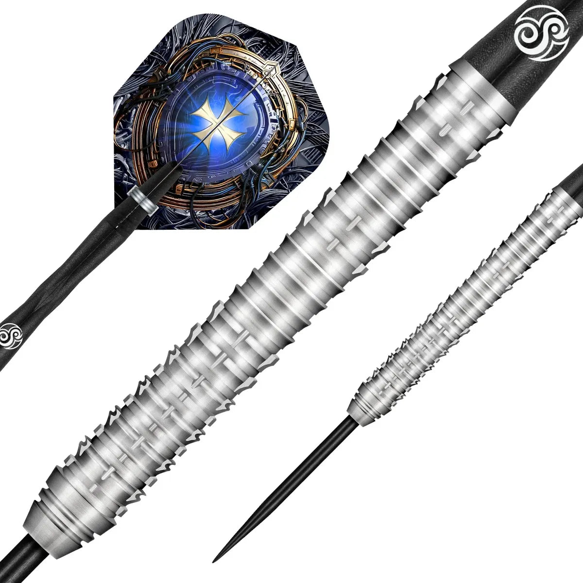 Shot Future Knights Ironsoul 90% Tungsten Steel Tip Darts-2-23 GRAM-Premier Darts