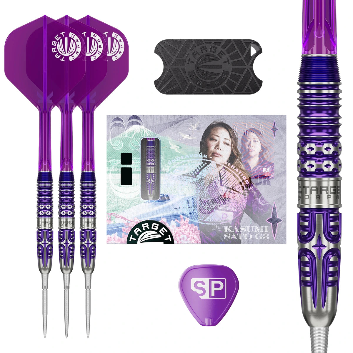 Target Japan Kasumi Sato Endeavour G3 90% Tungsten Steel Tip Darts-1-22 GRAM-Premier Darts