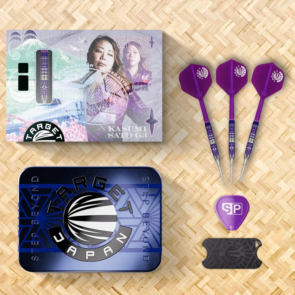 Target Japan Kasumi Sato Endeavour G3 90% Tungsten Steel Tip Darts-7-22 GRAM-Premier Darts