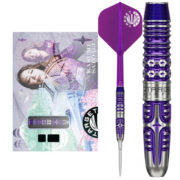 Target Japan Kasumi Sato Endeavour G3 90% Tungsten Steel Tip Darts-1-22 GRAM-Premier Darts