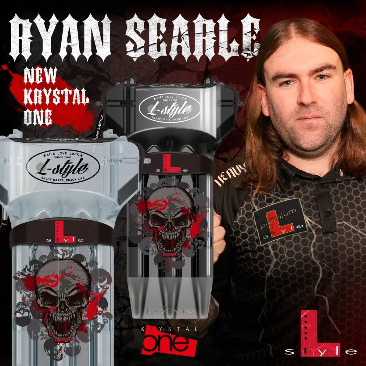 L-Style Darts Krystal One V2 Ryan Searle Clear Darts Case-2-Premier Darts