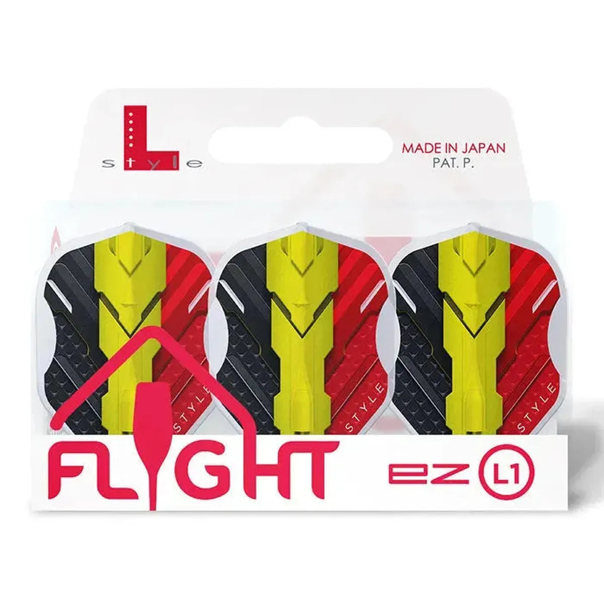 L-Style EZ L1 V Series Type C Standard Flights - Clear-3-Premier Darts
