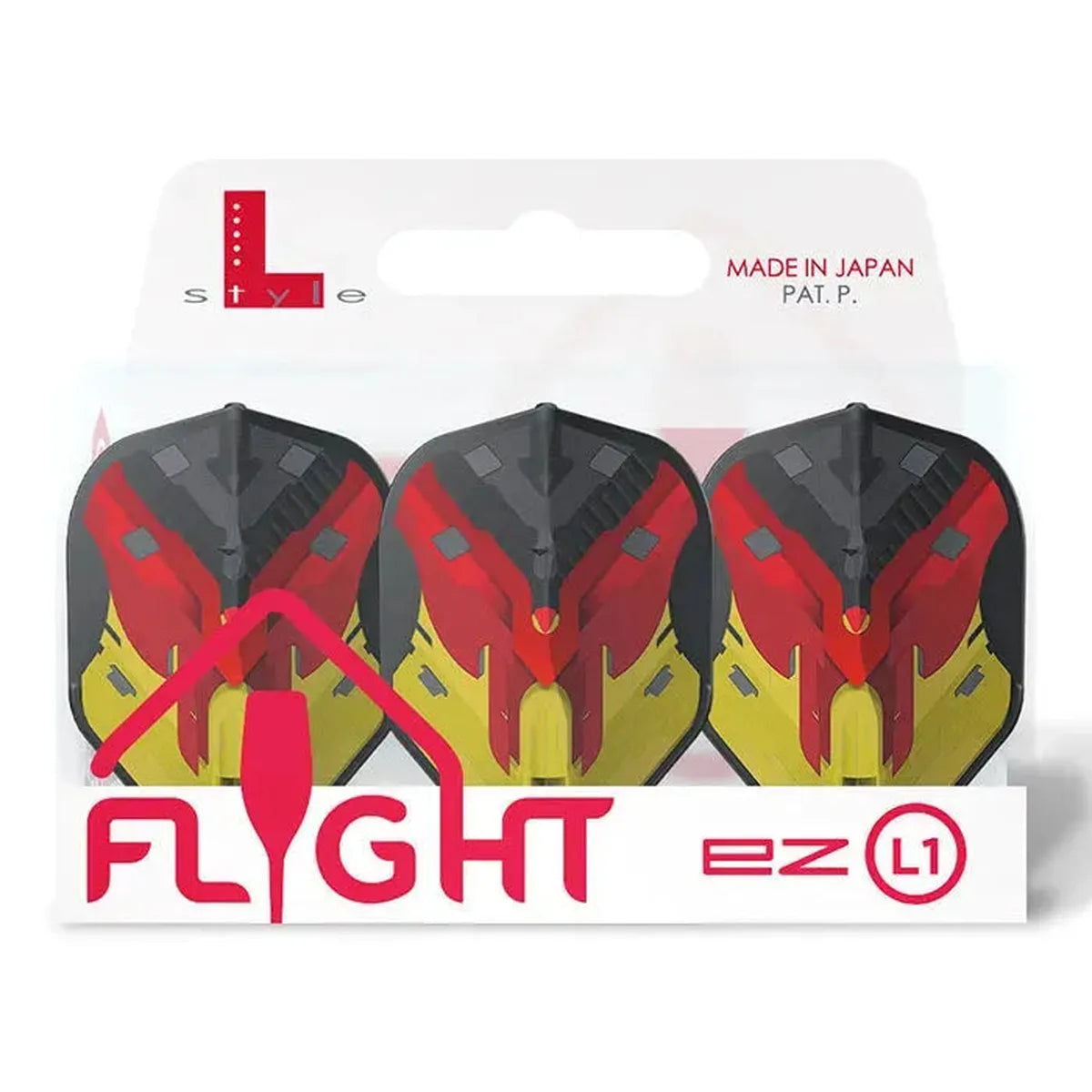 L-Style EZ L1 V Series Type D Standard Flights - Black-3-Premier Darts