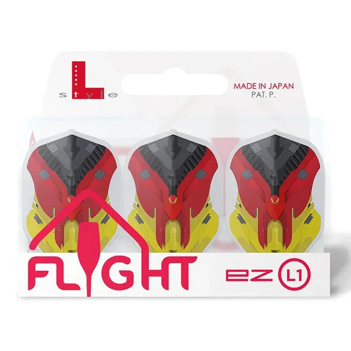 L-Style EZ L1 V Series Type D Standard Flights - Clear-3-Premier Darts