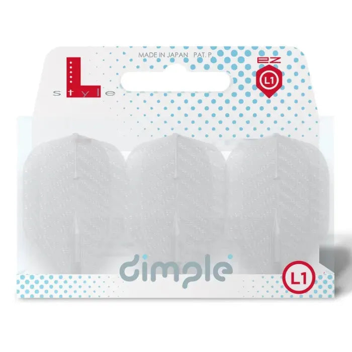 L-Style L1EZ Dimple Standard Flights-10-Black-Premier Darts