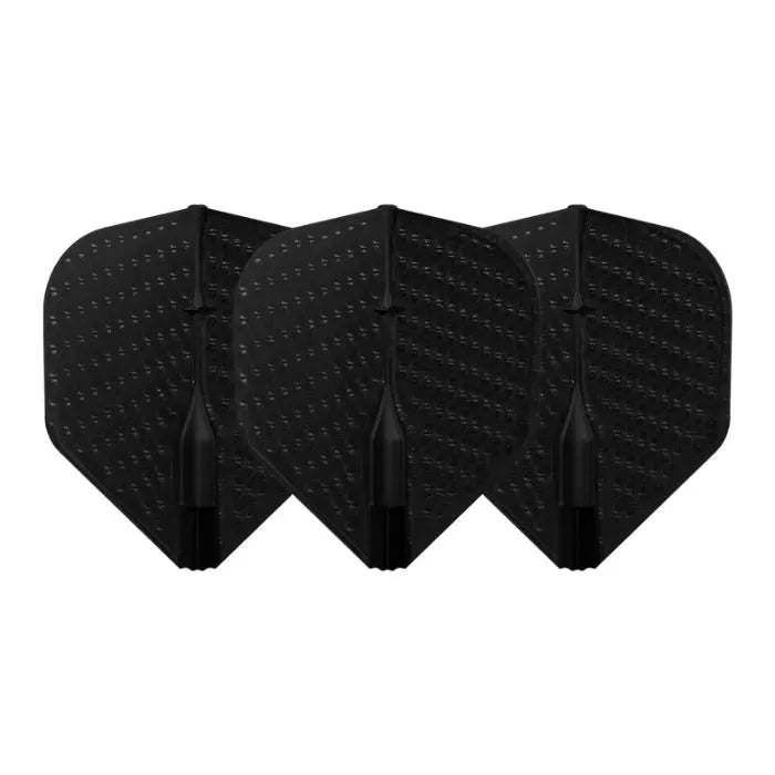 L-Style L1EZ Dimple Standard Flights-4-Black-Premier Darts
