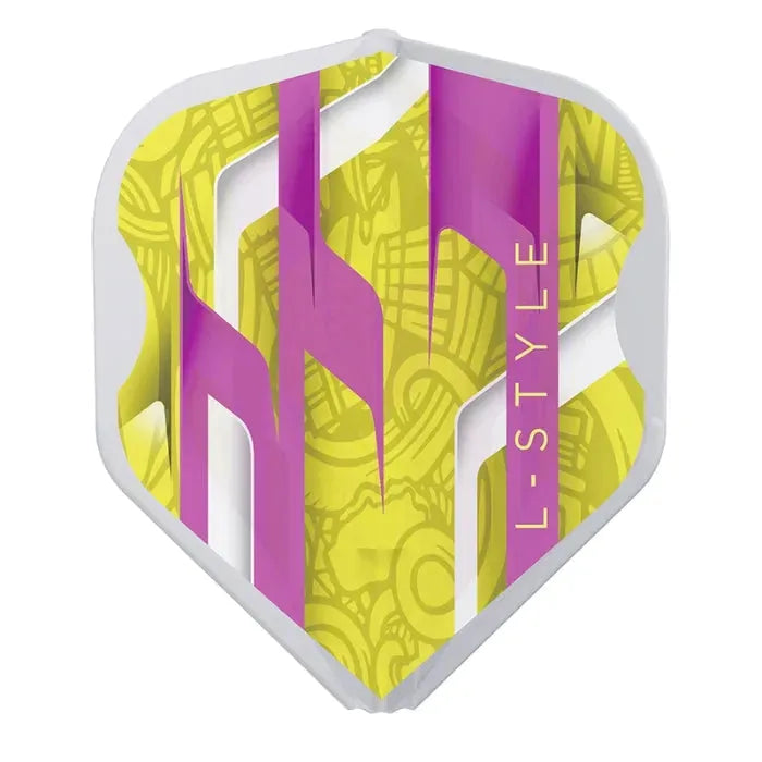 L-Style L1EZ Mamo Series Signature Champagne Darts Flights-15-Yellow-Premier Darts