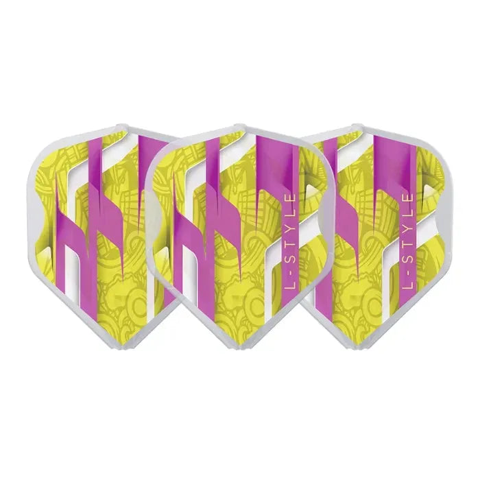 L-Style L1EZ Mamo Series Signature Champagne Darts Flights-16-Black-Premier Darts