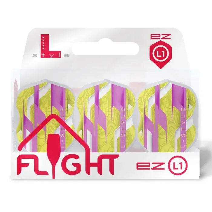 L-Style L1EZ Mamo Series Signature Champagne Darts Flights-17-Black-Premier Darts