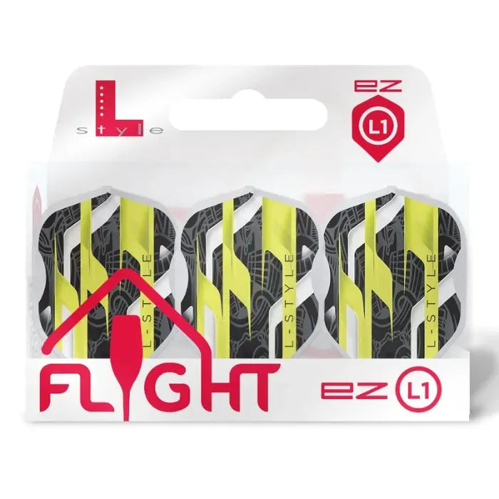 L-Style L1EZ Mamo Series Signature Champagne Darts Flights-5-Black-Premier Darts
