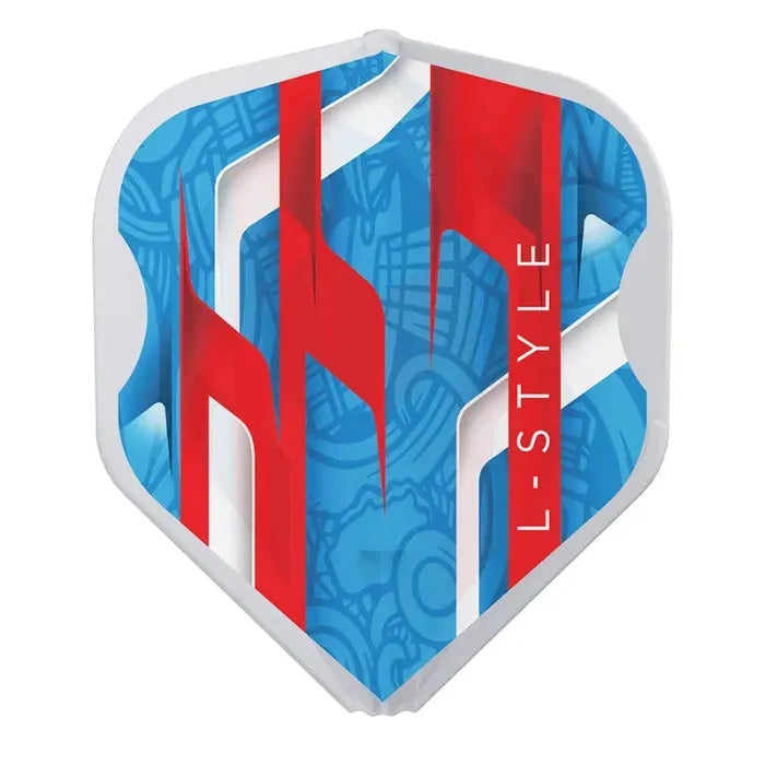 L-Style L1EZ Mamo Series Signature Champagne Darts Flights-6-Blue-Premier Darts