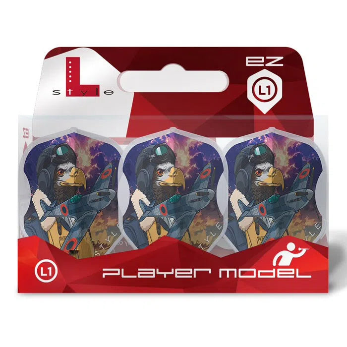 LStyle L1EZ Ricardo Perez White Signature Champagne Darts Flights