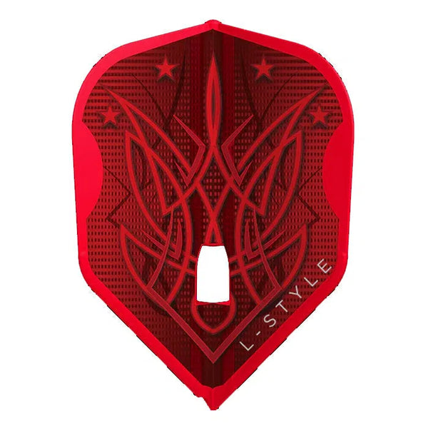 L-Style Lisa Ashton L1 PRO RED V3 Signature Champagne Darts Flights-1-Premier Darts