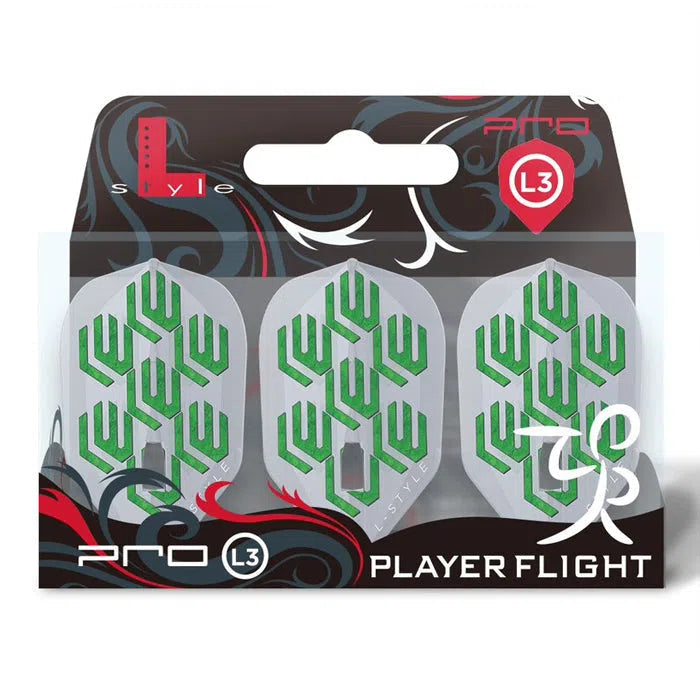 LStyle Lukas Wenig LFlight PRO L3 Standard Flights  Clear White