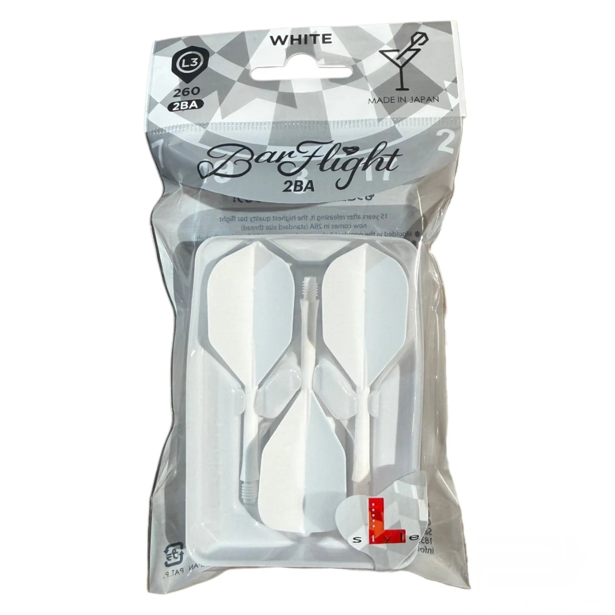 L-Style BarFlight L3 2BA Flight and Shaft System-18-Black-Premier Darts