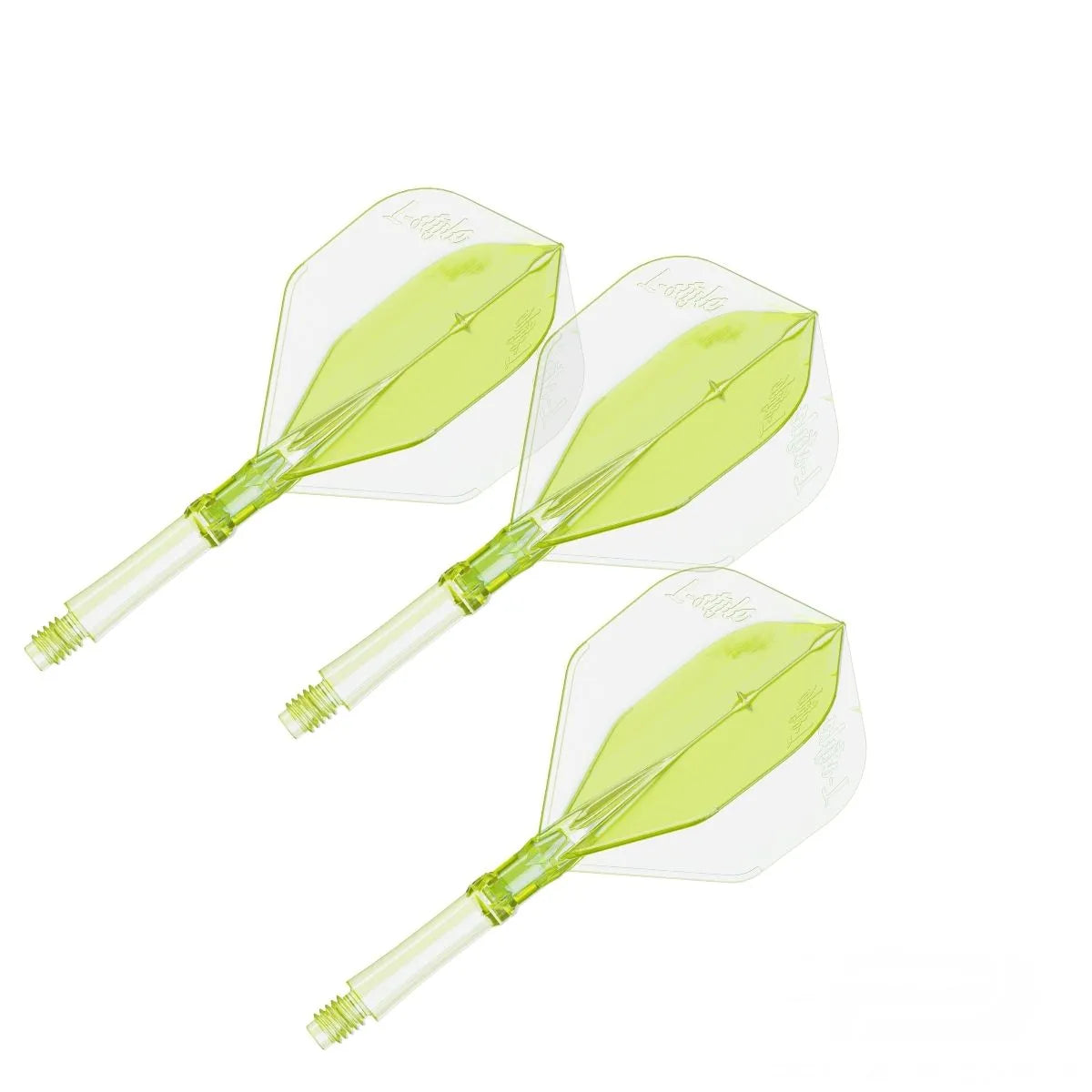 L-Style Darts L-System All-In-One Flights-15-Neon Yellow-Intermediate-Premier Darts