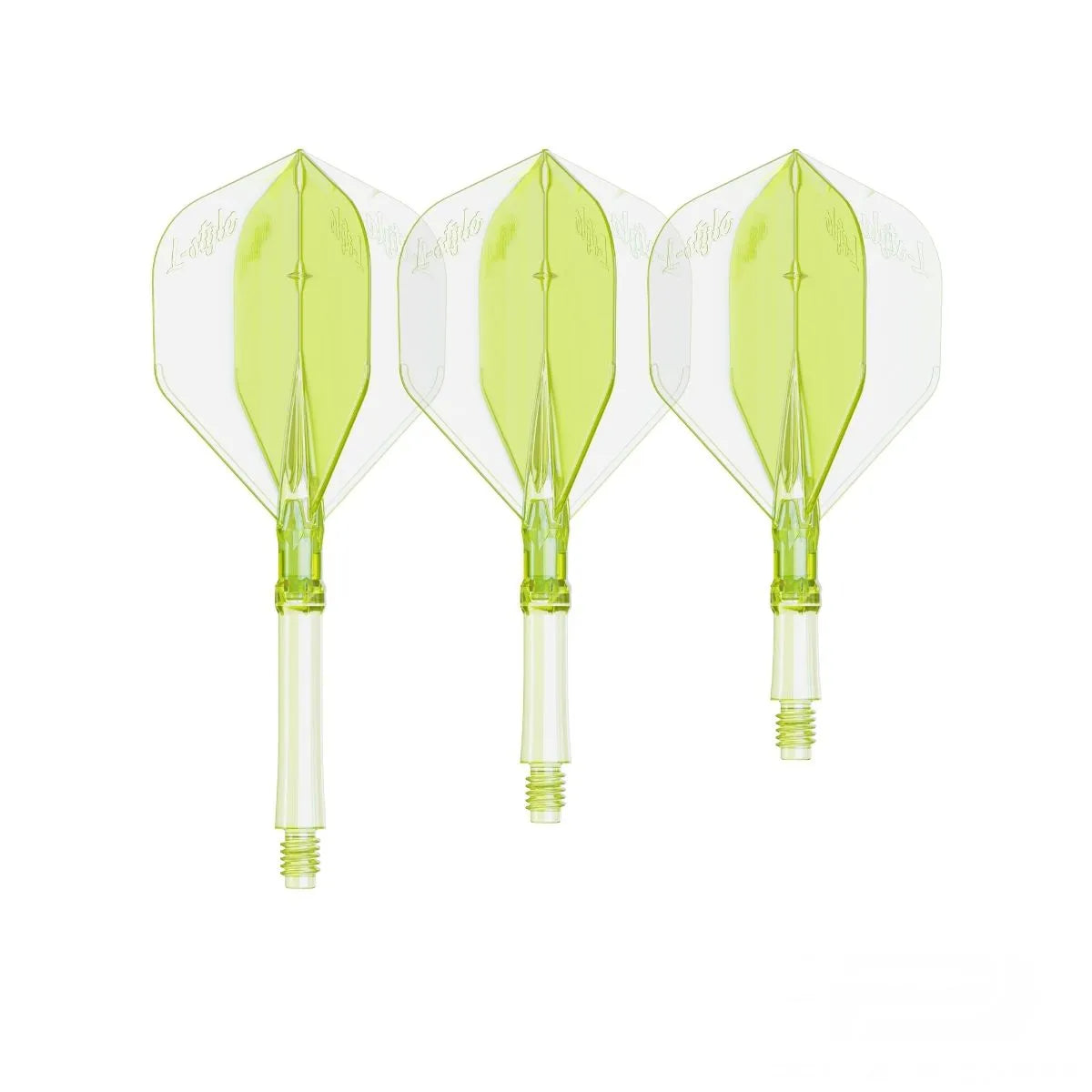 L-Style Darts L-System All-In-One Flights-17-Clear Black-Short-Premier Darts