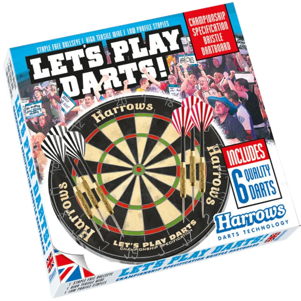 Harrows Lets Play Darts Bristle Dartboard-2-Premier Darts