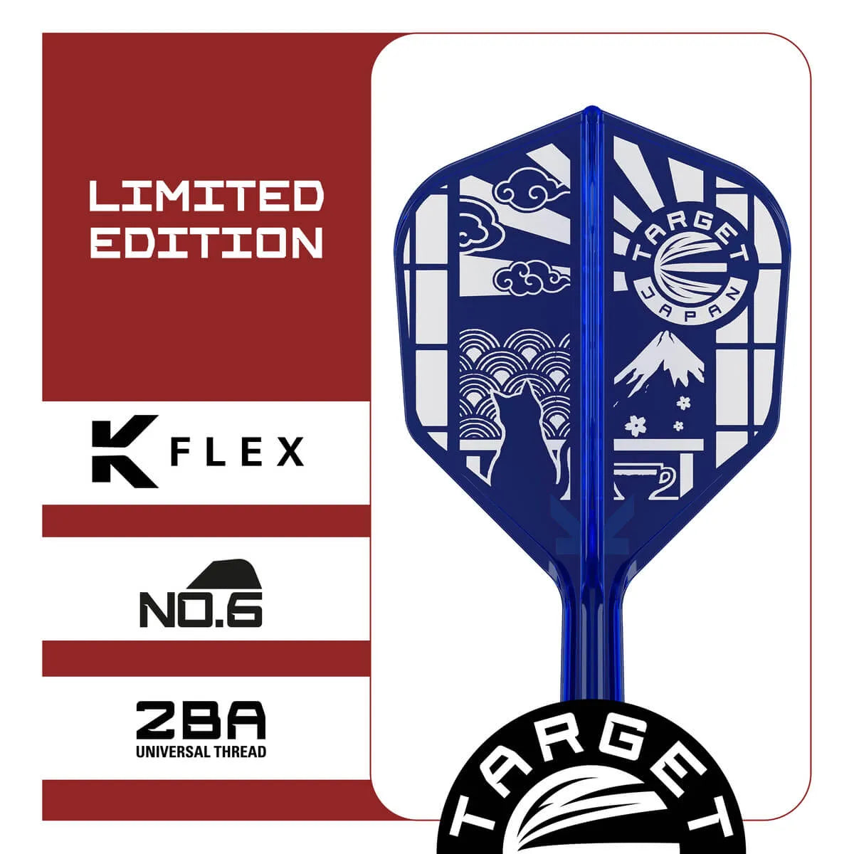 Target Japan 2026 Limited Edition K-Flex Flight System No6-3-Short-Premier Darts