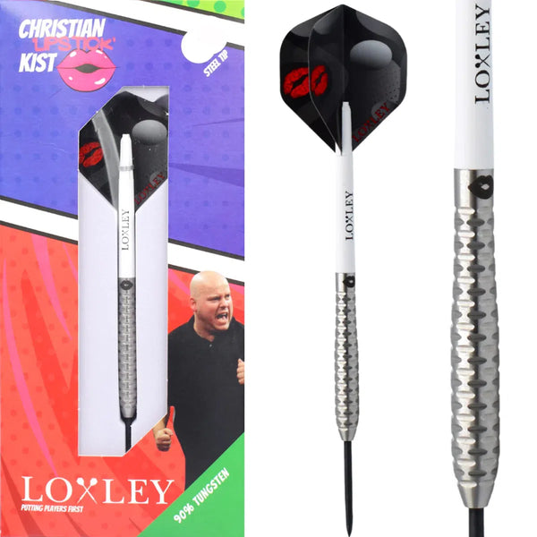 Loxley Christian Kist Lipstick Edition 90% Tungsten Steel Tip Darts-1-22 GRAM-Premier Darts