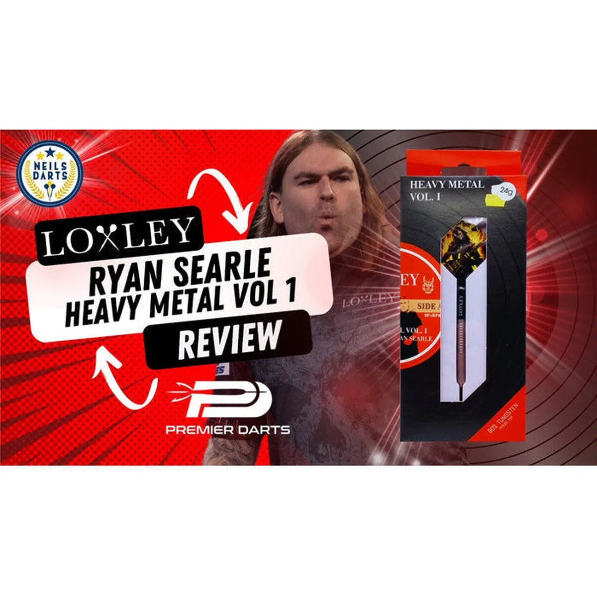 Loxley Darts Heavy Metal Vol. 1 90% Tungsten Steel Tip Darts