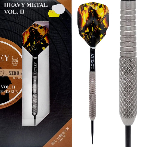 Loxley Darts Heavy Metal Vol. 2 90% Tungsten Steel Tip Darts-1-23 GRAM-Premier Darts