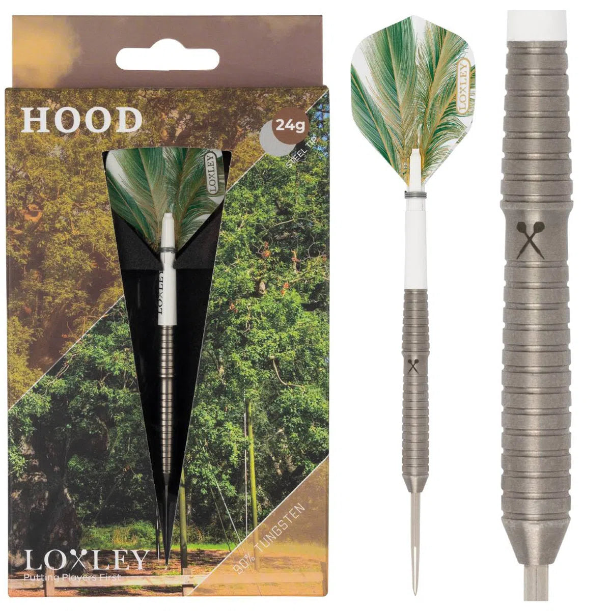 Loxley Hood 90% Tungsten Steel Tip Darts