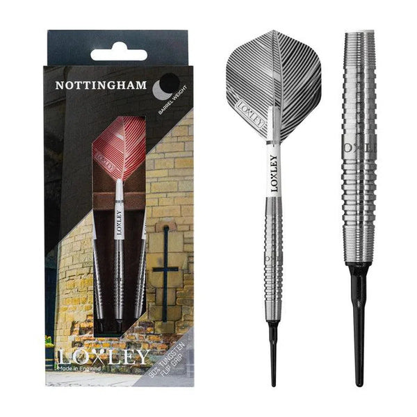 Loxley Nottingham 90% Tungsten Soft Tip Darts-1-18 GRAM-Premier Darts