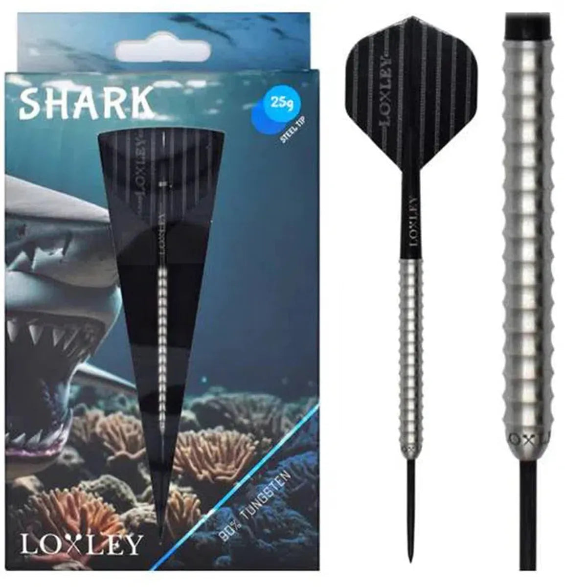 Loxley Shark 90% Tungsten Steel Tip Darts