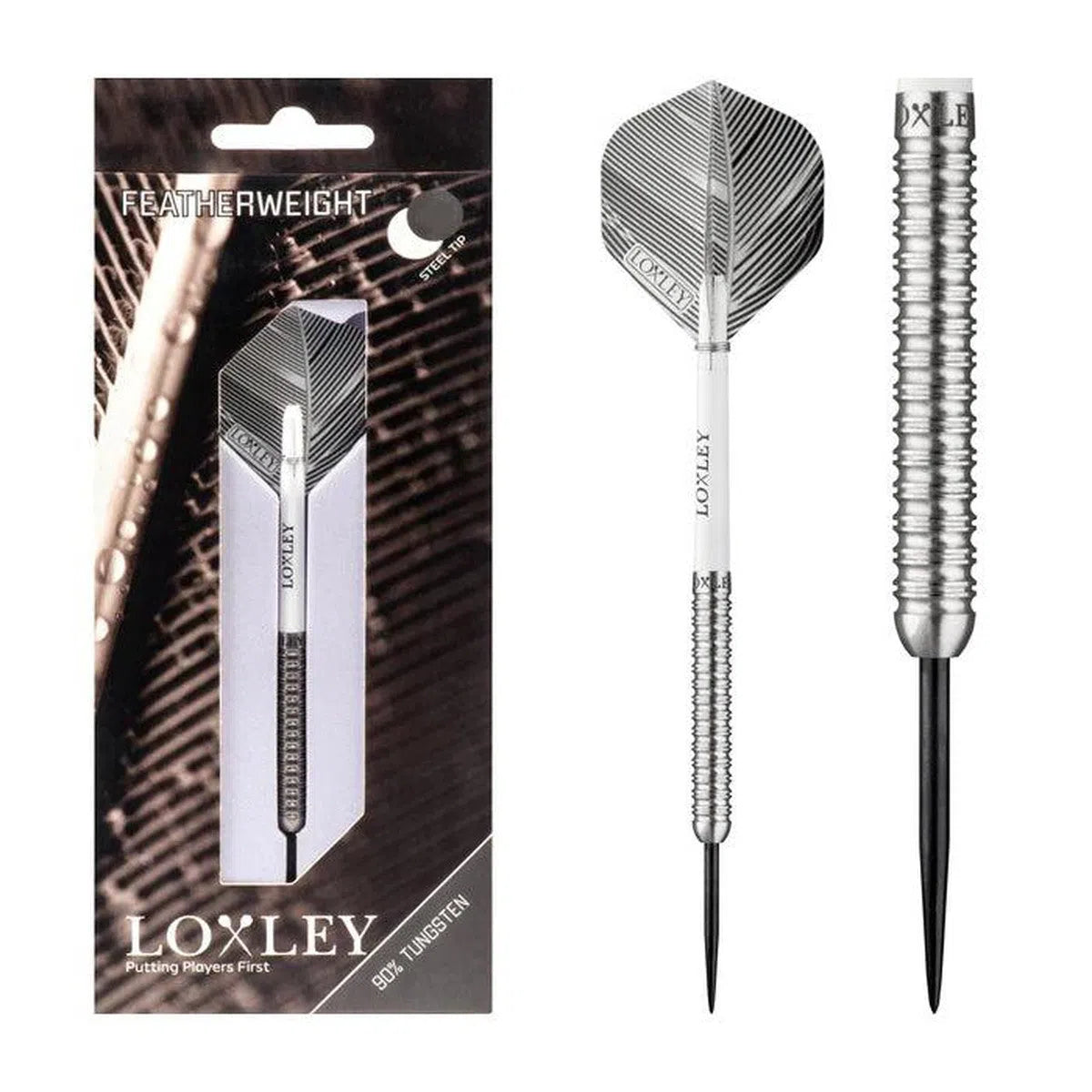 Loxley Featherweight Black 90% Tungsten Steel Tip Darts